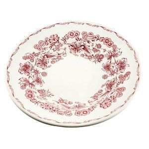 Mayer China Delmar Bowl Red Floral on White Transferware Restaurant Ware VTG
